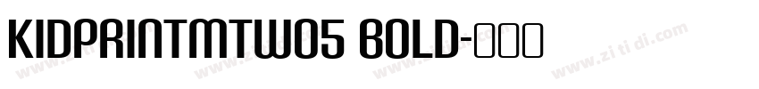 KidprintMTW05 Bold字体转换